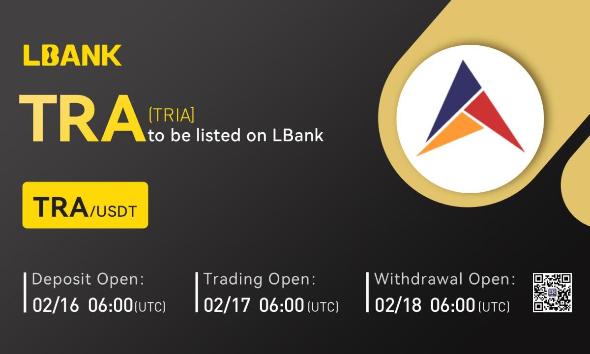 LBank Exchange Will List TRIA (TRA) on February 17, 2023
