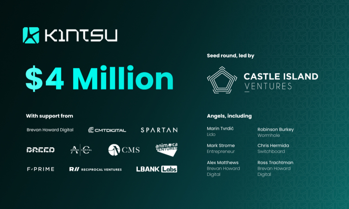 Kintsu Secures $4M in Seed Funding Led by Castle Island Ventures to Catalyze Monad DeFi with Liquid Staking (25 Jul)