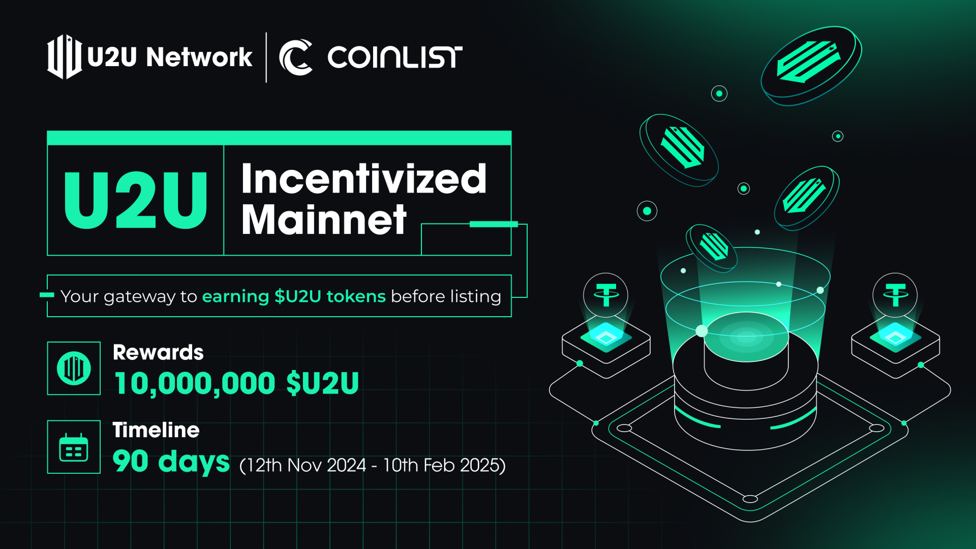 CoinList to develop the DePIN Market with the First DePIN Collaboration with U2U Network this Q4