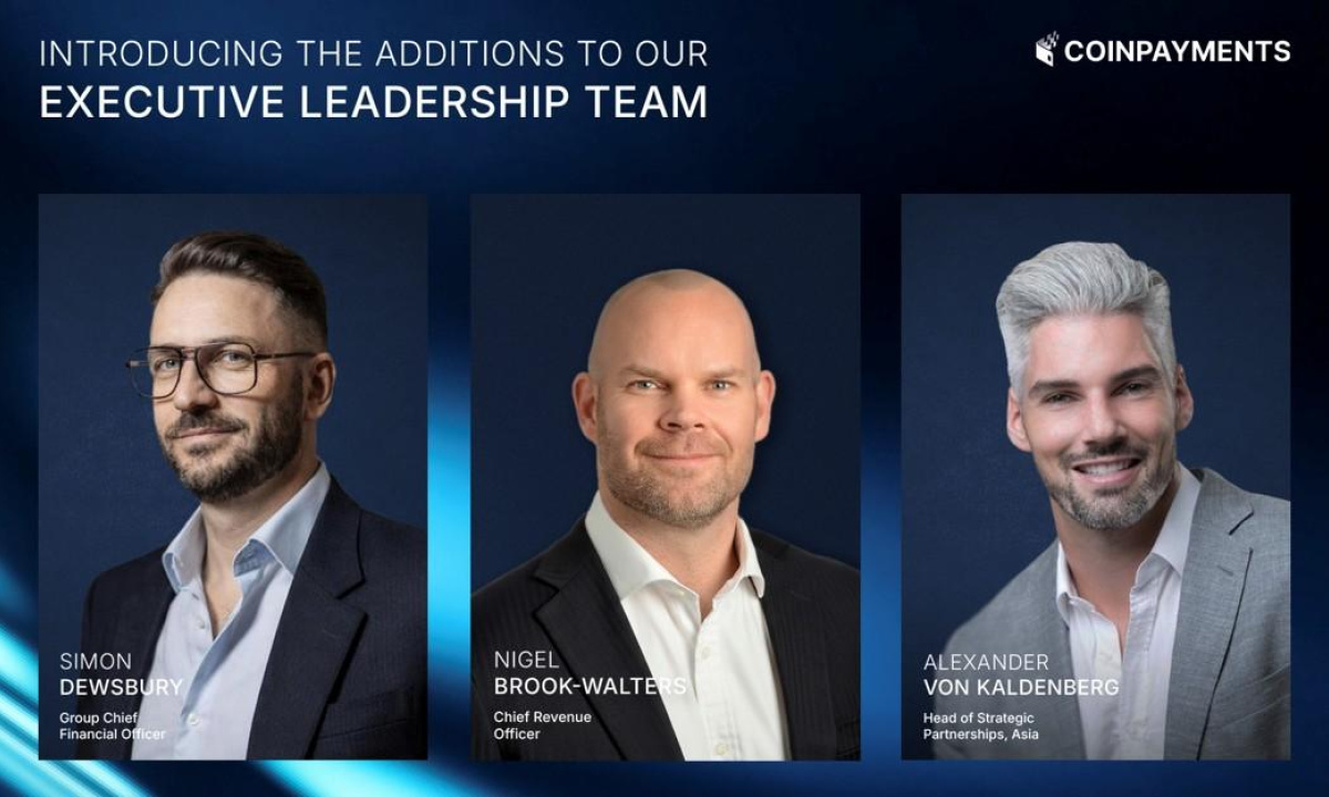 COINPAYMENTS Strengthens Executive Team to Drive Next Phase of Global Expansion