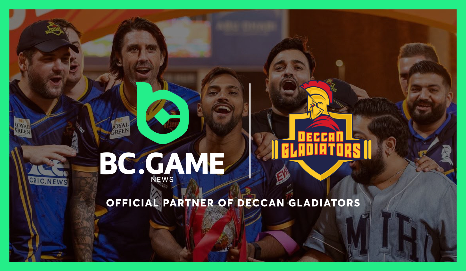 BC.GAME News Backs Deccan Gladiators as Title Sponsor in 2025 Abu Dhabi T10 League