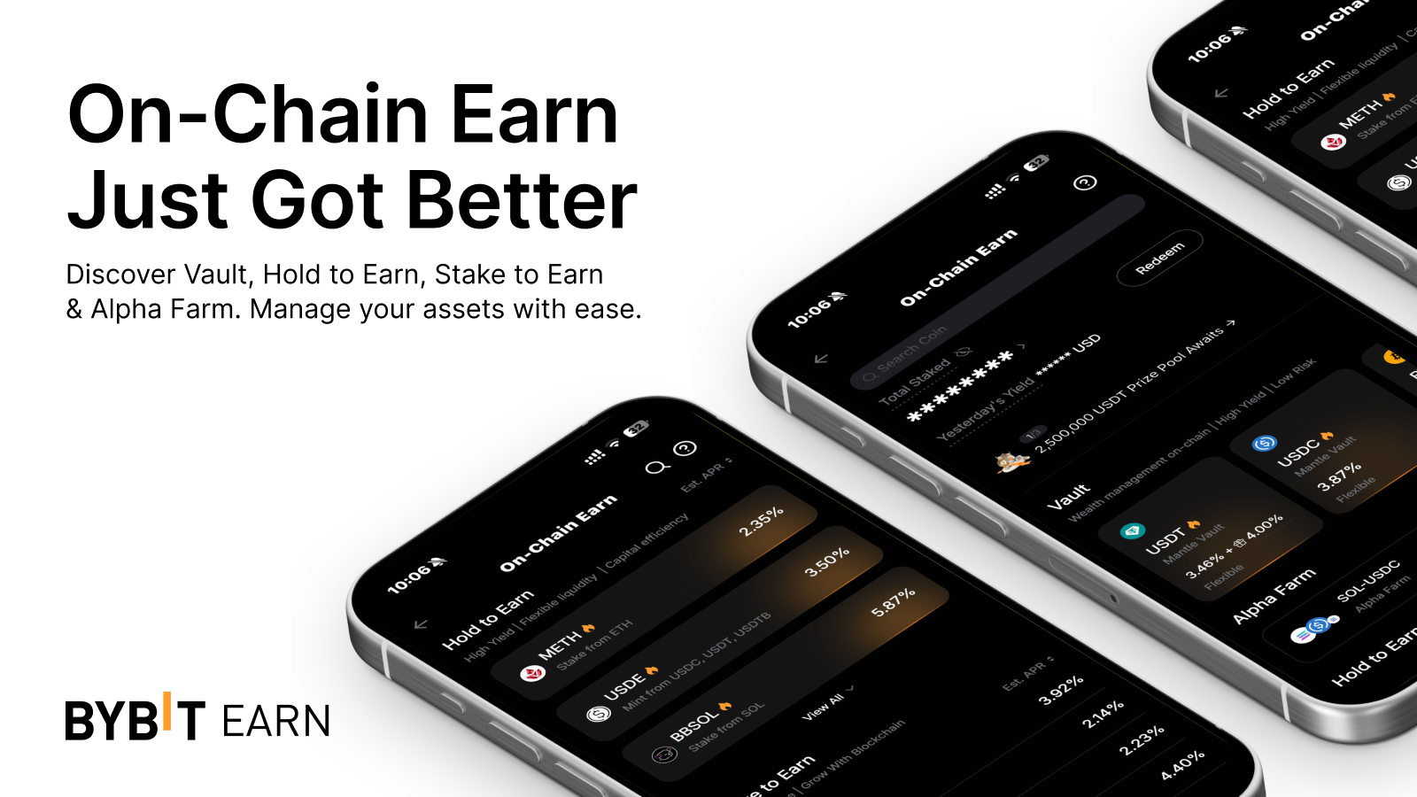 Bybit Introduces Upgraded On-Chain Earn Experience to Simplify Access to DeFi Yield Opportunities