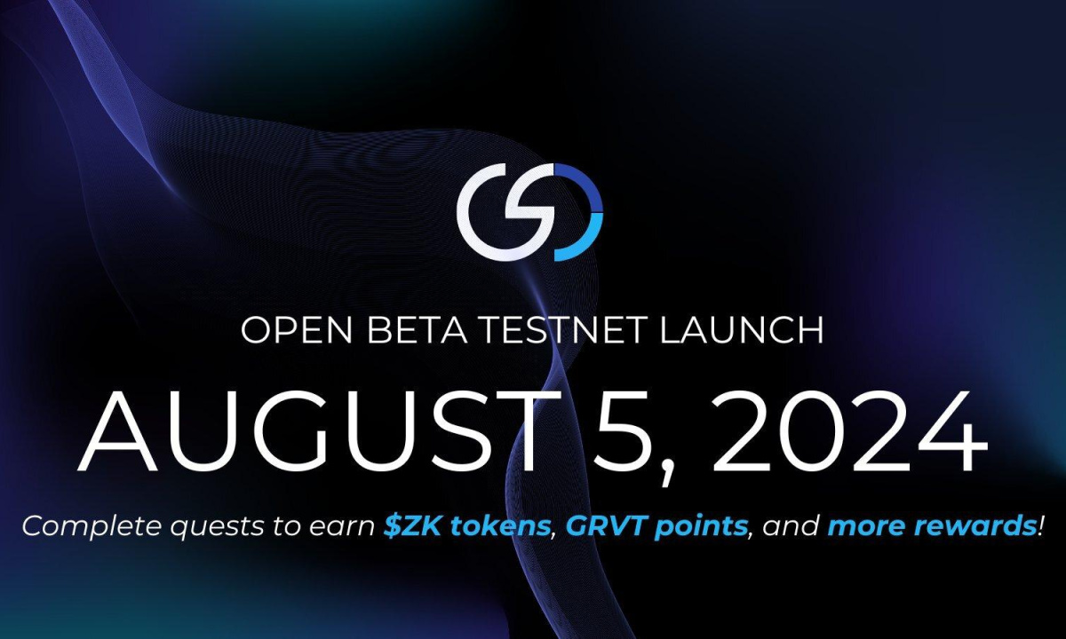 ZKsync-Powered GRVT Launches Open Beta on August 5 with 2.5M Waitlist Testers