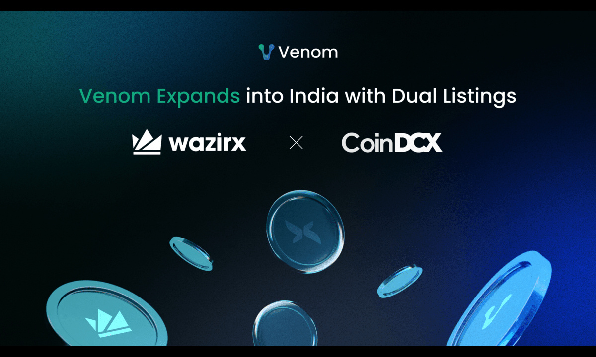 Venom Expands into India with Dual Listings on WazirX and CoinDCX