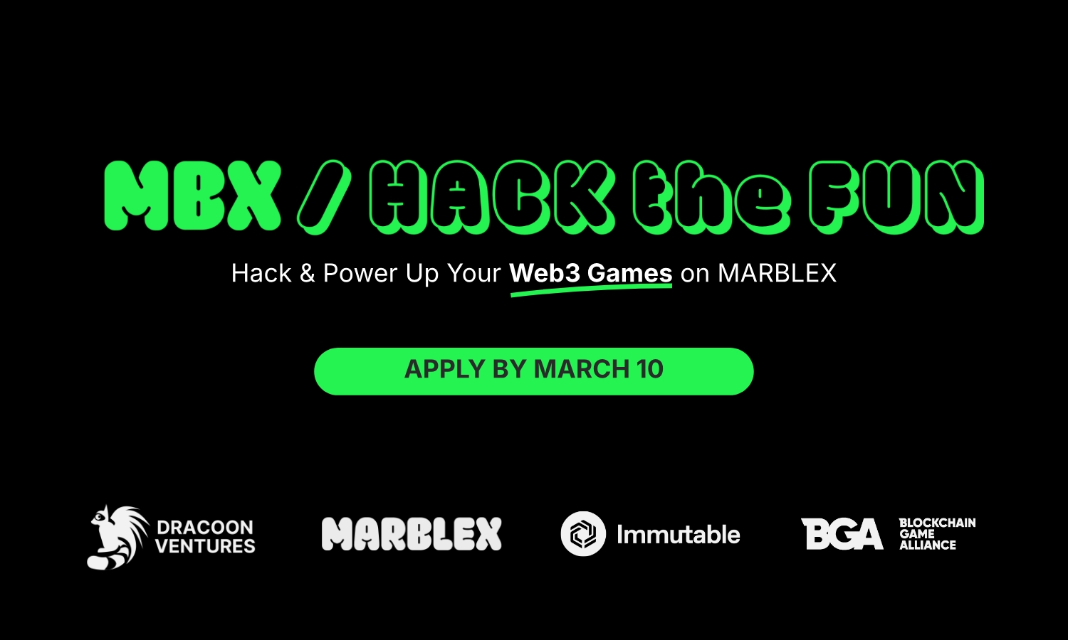 'MBX/HACK the FUN' Opens Applications: An Acceleration Program for Web3 Game Developers