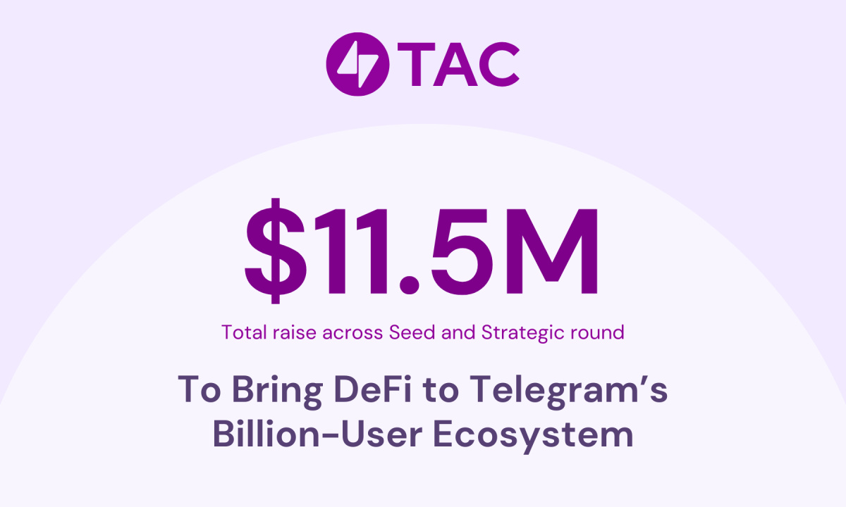 TAC Raises $11.5M to Bring DeFi to Telegram’s Billion-User Ecosystem