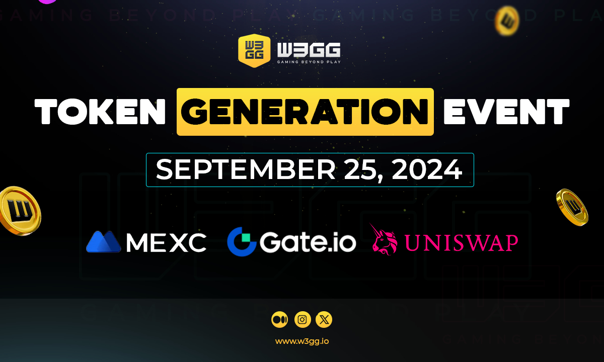 W3GG Token to be Listed on Gate.io, MEXC, and Uniswap, Leading the Future of Web3 Gaming