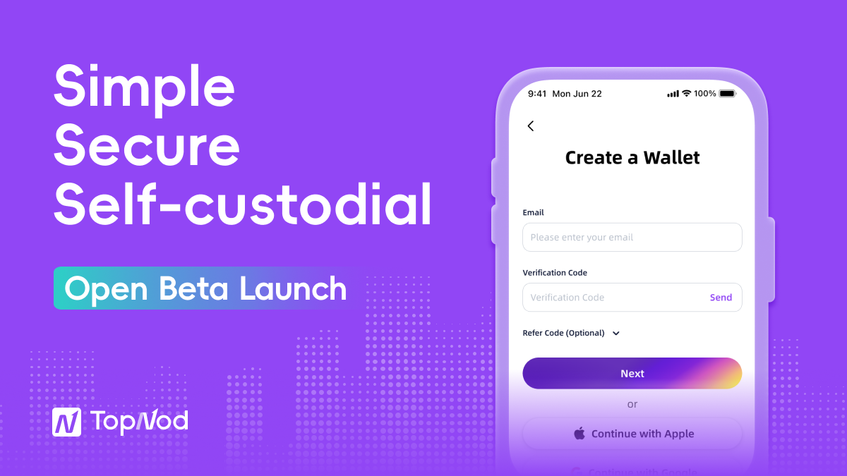 Introducing TopNod Wallet – Empowering Web3 Access to Real-World Assets with Intuitive Self-Custody Management