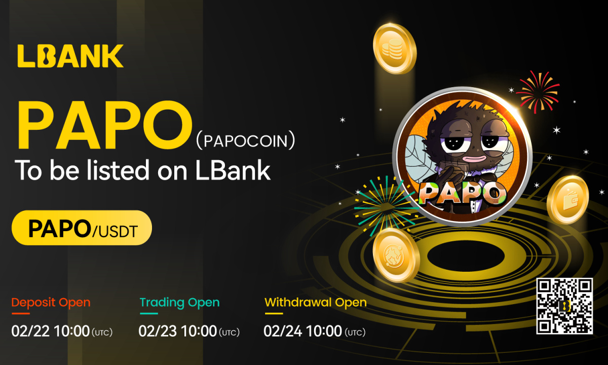 LBank Exchange Will List PAPOCOIN (PAPO) on February 23, 2024