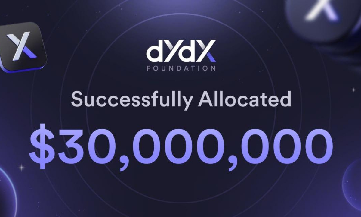 The dYdX Foundation is pleased to announce the successful allocation of $30M in DYDX from the dYdX Community Treasury (9 Feb) | Headlines | News | CoinMarketCap