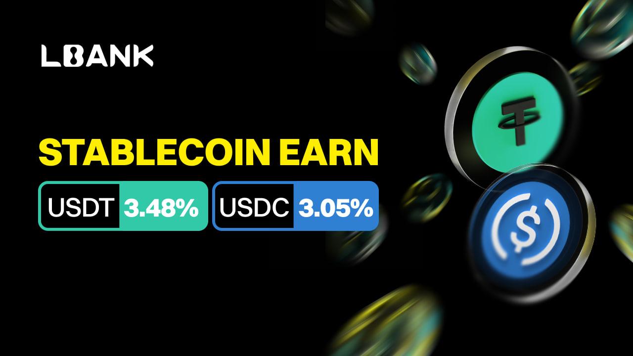 LBank Launches Stablecoin Earn with 3.48% USDT and 3.05% USDC APY