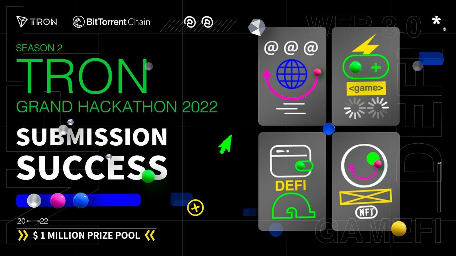 TRON Grand Hackathon Season 2 Closes out Submission with over 1800 Participants