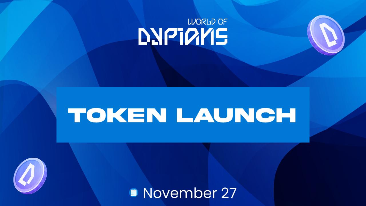 World of Dypians Announces TGE for WOD Token to Start November 27